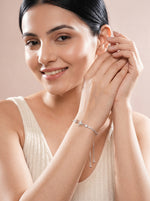 RosyRadiance Chain Bracelet Silver