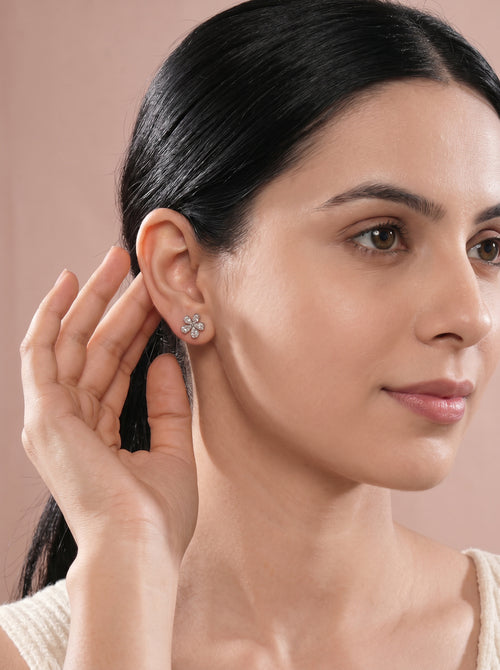 TwilightGem Ear Stud Single Silver