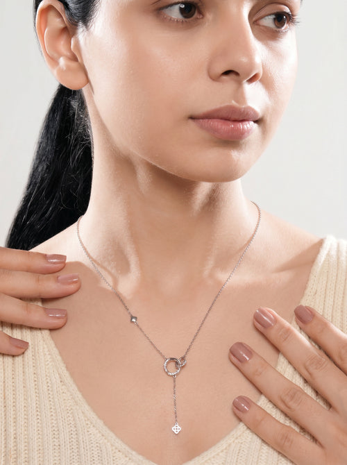JewelJive Necklace Pendant Silver