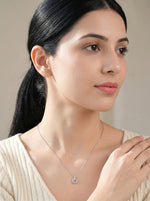 DazzleDrop Necklace Pendant Silver