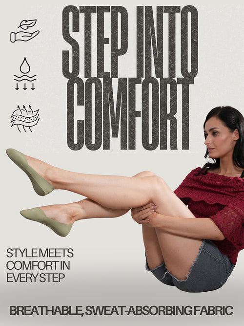 NoShowOffs Liner Socks, Pack of 4 Pairs, Neutral Colours