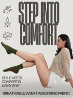 SoleWrappers Brown & Offwhite Crew Socks Combo Pack of 3