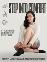 CrossKulture - MismatchedMagic-Black Multi Length Combo Pack of 4 model infographic image