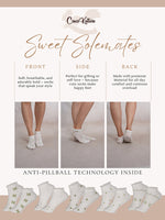 SoleMates White & Green Ankle Length Combo Pack of 5