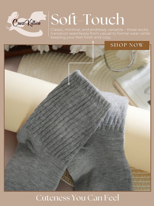 CrossKulture - MismatchedMagic-Grey Multi length Combo Pack of 4 model infographic image