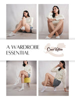 CrossKulture - MismatchedMagic-White Multi Length Combo Pack of 4 model infographic image