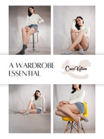 CrossKulture - MismatchedMagic-Grey Multi length Combo Pack of 4 model infographic image