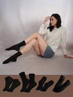 CrossKulture - MismatchedMagic-Black Multi Length Combo Pack of 4 model view