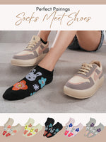 SoleCozies Multicoloured No Show Socks Combo Pack of 5