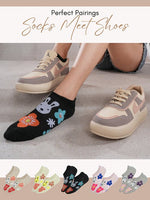 CrossKulture - SoleCozies Multicoloured No Show Socks Combo Pack of 5 infographic image