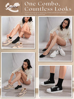 MismatchedMagic-Black Multi Length Combo Pack of 4