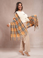 CrossKulture - WillowWeave lightweight acrylic wool scarf model view