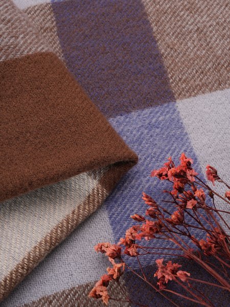CrossKulture - FrozenWeave lightweight acrylic wool scarf fabric detail view
