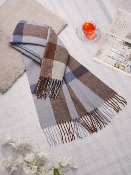CrossKulture - FrozenWeave lightweight acrylic wool scarf