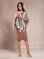 CrossKulture - TwilightZone viscose scarf model front view