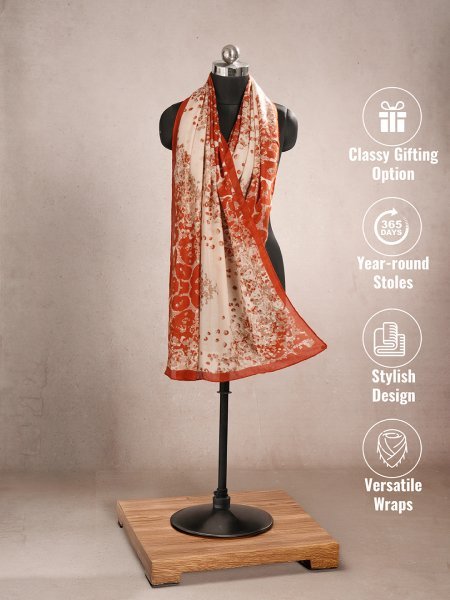 CrossKulture - RusticPaint viscose scarf mannequin view
