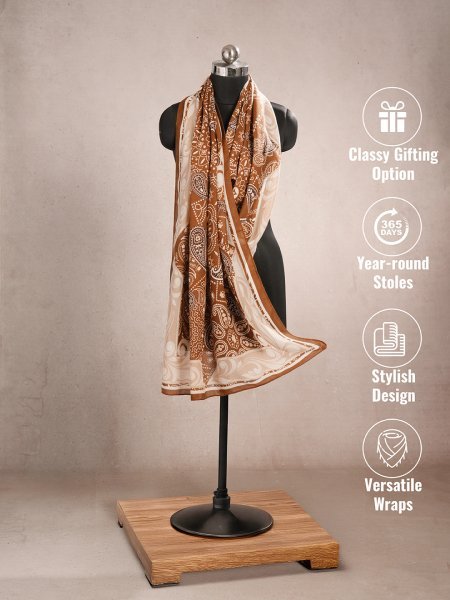 CrossKulture - BestBrowns viscose scarf mannequin view