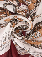 CrossKulture - CherryGrip viscose scarf fabric detailing view