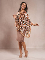 CrossKulture - GraphicalDance viscose scarf model front view