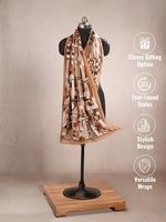 CrossKulture - GraphicalDance viscose scarf mannequin view