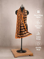 CrossKulture - CocoCaramel long satin scarf mannequin view