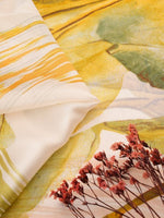 CrossKulture - SpringFever long satin scarf fabric detailing view