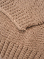 CrossKulture - CozyKnot lightweight wool scarf fabric detailing view