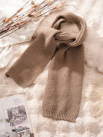 CrossKulture - CozyKnot lightweight wool scarf lifestyle view