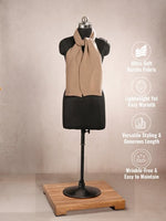 CrossKulture - CozyKnot lightweight wool scarf mannequin view