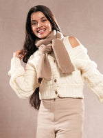 CrossKulture - CozyKnot lightweight wool scarf model view