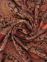 CrossKulture - PaisleyYarn lightweight modal scarf fabric detailing view