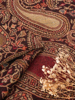 CrossKulture - PaisleyYarn lightweight modal scarf fabric detailing view