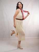 CrossKulture - GlossyPop Small Square Satin Scarf Red model view