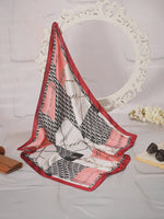 CrossKulture - GlossyPop Small Square Satin Scarf Red full flare view