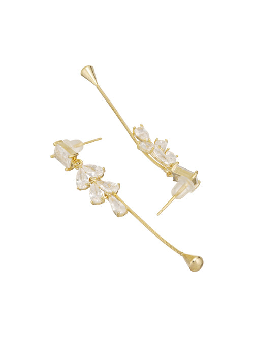 PetalGleam Ear Drop Gold