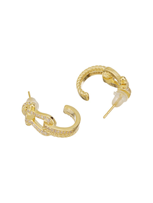 OpalBloom Ear Stud Single Gold