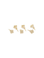 VogueVault Ear Stud Combo Gold