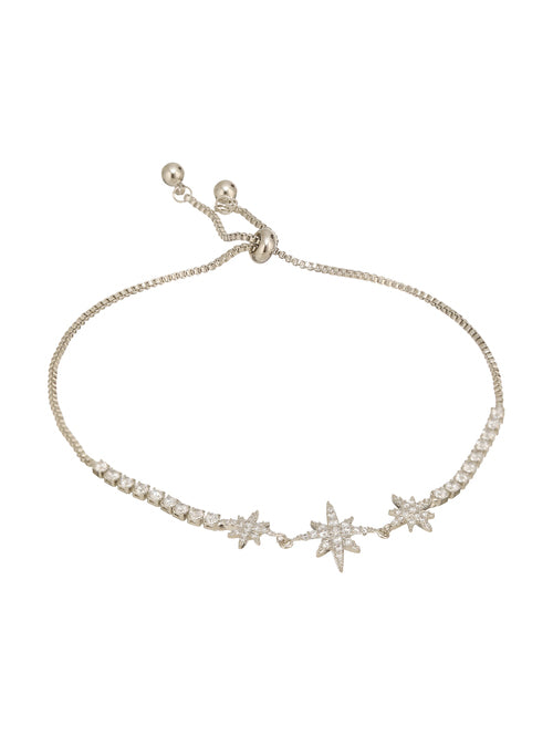 RosyRadiance Chain Bracelet Silver