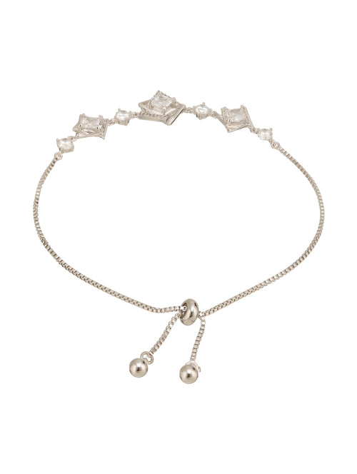 CharmCanvas Chain Bracelet Silver