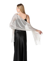 CorssKulture - satin shimmer stole FairyDust back view
