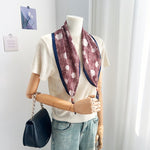 DiamondEssence Maroon Cotton Diamond Scarf