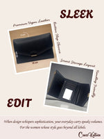 CrossKulture - NoirClutch lightweight Clutch bag infographic image with features