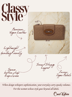 CrossKulture - SupremeCarry lightweight long wallet infographic image showing features