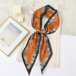CrossKulture - RibbonFlora satin scarf knot style