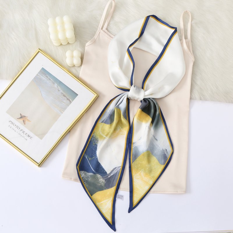 CrossKulture Satin Ribbon Scarf 150x15 cm-Colour4