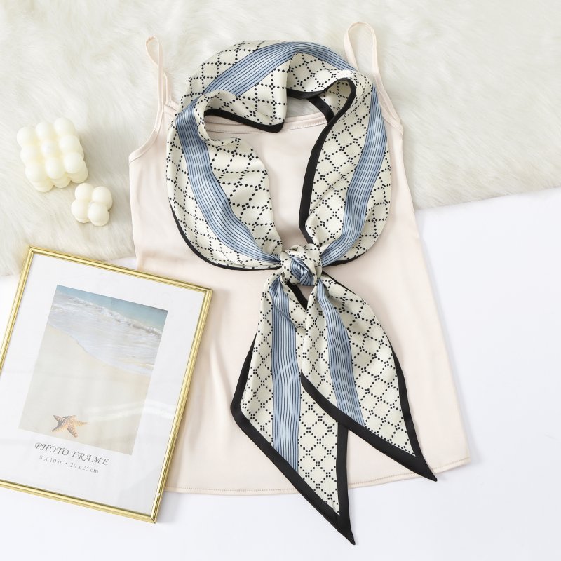 CrossKulture Satin Ribbon Scarf 150x15 cm-Colour3