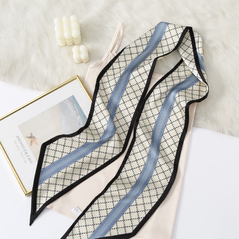 CrossKulture Satin Ribbon Scarf 150x15 cm-Colour3