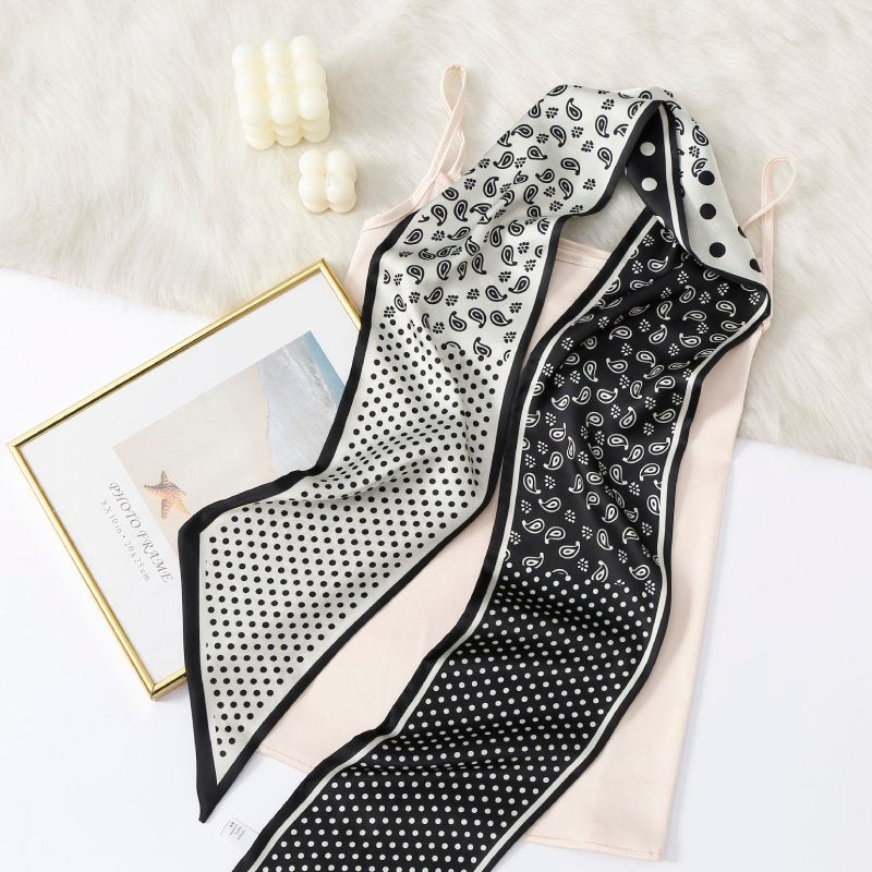 CrossKulture Satin Ribbon Scarf 150x15 cm-Colour6