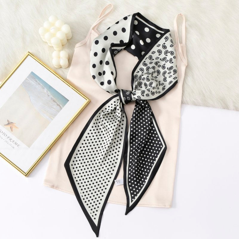 CrossKulture Satin Ribbon Scarf 150x15 cm-Colour6
