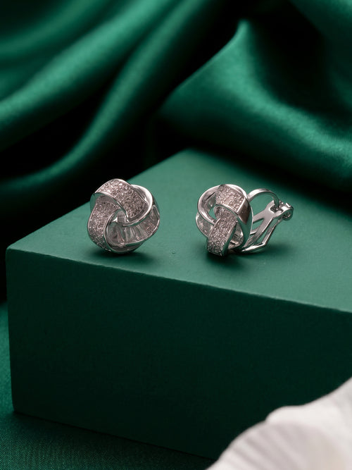 StarlitGlow Ear Stud Single Silver